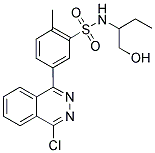 5-(4-CHLORO-PHTHALAZIN-1-YL)-N-(1-HYDROXYMETHYL-PROPYL)-2-METHYL-BENZENESULFONAMIDE Struktur