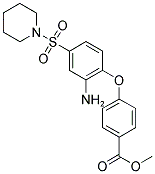 METHYL 4-[2-AMINO-4-(PIPERIDIN-1-YLSULFONYL)PHENOXY]BENZOATE Struktur