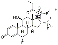 FLUTICASONE-D3 PROPIONATE Struktur