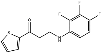 1-(2-THIENYL)-3-(2,3,4-TRIFLUOROANILINO)-1-PROPANONE Struktur