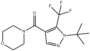 [1-(TERT-BUTYL)-5-(TRIFLUOROMETHYL)-1H-PYRAZOL-4-YL](MORPHOLINO)METHANONE Struktur