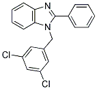 1-(3,5-DICHLORO-BENZYL)-2-PHENYL-1H-BENZOIMIDAZOLE Struktur