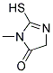 2-MERCAPTO-3-METHYL-3,5-DIHYDRO-IMIDAZOL-4-ONE Struktur