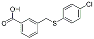 3-[[(4-CHLOROPHENYL)THIO]METHYL]BENZOIC ACID Struktur