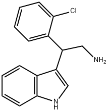 2-(2-CHLOROPHENYL)-2-(1H-INDOL-3-YL)ETHANAMINE Struktur