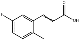 5-FLUORO-2-METHYLCINNAMIC ACID Struktur