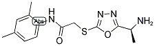 2-[5-(1-AMINO-ETHYL)-[1,3,4]OXADIAZOL-2-YLSULFANYL]-N-(2,4-DIMETHYL-PHENYL)-ACETAMIDE Struktur