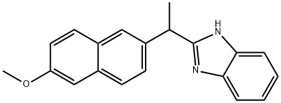 2-[1-(6-METHOXY-2-NAPHTHYL)ETHYL]-1H-BENZIMIDAZOLE Struktur