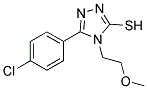 5-(4-CHLORO-PHENYL)-4-(2-METHOXY-ETHYL)-4H-[1,2,4]TRIAZOLE-3-THIOL Struktur