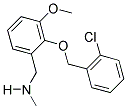 N-(2-((2-CHLOROBENZYL)OXY)-3-METHOXYBENZYL)-N-METHYLAMINE Struktur