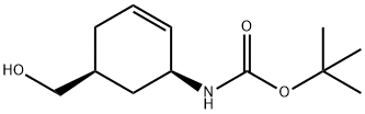 CIS-(5-ヒドロキシメチル)-シクロヘキス-2-エニルカルバミン酸TERT-ブチル 化學(xué)構(gòu)造式