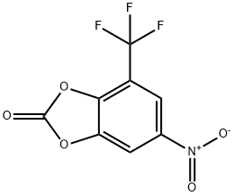 6-NITRO-4-TRIFLUOROMETHYL-BENZO[1,3]DIOXOL-2-ONE Struktur