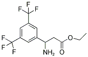 3-AMINO-3-(3,5-BIS-TRIFLUOROMETHYL-PHENYL)-PROPIONIC ACID ETHYL ESTER Struktur