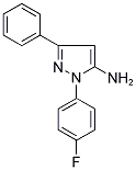 1-(4-FLUOROPHENYL)-3-PHENYL-1H-PYRAZOL-5-AMINE Struktur