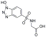 [[(1-HYDROXY-1H-1,2,3-BENZOTRIAZOL-5-YL)SULFONYL]AMINO]ACETIC ACID Struktur