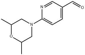 6-(2,6-DIMETHYLMORPHOLINO)NICOTINALDEHYDE Struktur