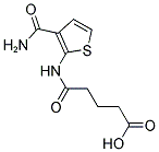 5-[[3-(AMINOCARBONYL)THIEN-2-YL]AMINO]-5-OXOPENTANOIC ACID Struktur