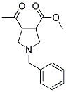 4-ACETYL-1-BENZYL-PYRROLIDINE-3-CARBOXYLIC ACID METHYL ESTER Struktur