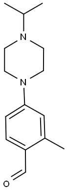 4-(4-ISOPROPYLPIPERAZIN-1-YL)-2-METHYLBENZALDEHYDE Struktur