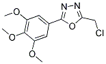 2-CHLOROMETHYL-5-(3,4,5-TRIMETHOXY-PHENYL)-[1,3,4]OXADIAZOLE Struktur