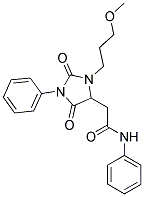 2-(3-(3-METHOXYPROPYL)-2,5-DIOXO-1-PHENYLIMIDAZOLIDIN-4-YL)-N-PHENYLACETAMIDE Struktur