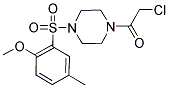 1-(CHLOROACETYL)-4-[(2-METHOXY-5-METHYLPHENYL)SULFONYL]PIPERAZINE Struktur