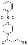 3-AMINO-1-(4-BENZENESULFONYL-PIPERAZIN-1-YL)-PROPAN-1-ONE Struktur