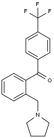 2-PYRROLIDINOMETHYL-4'-TRIFLUOROMETHYLBENZOPHENONE Struktur