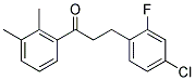 3-(4-CHLORO-2-FLUOROPHENYL)-2',3'-DIMETHYLPROPIOPHENONE Struktur