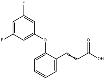 (E)-3-[2-(3,5-DIFLUOROPHENOXY)PHENYL]-2-PROPENOIC ACID Struktur