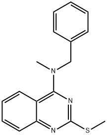 N-BENZYL-N-METHYL-2-(METHYLSULFANYL)-4-QUINAZOLINAMINE Struktur