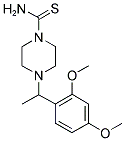 4-[1-(2,4-DIMETHOXYPHENYL)ETHYL]PIPERAZINE-1-CARBOTHIOAMIDE Struktur