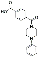 4-[(4-PHENYLPIPERAZIN-1-YL)CARBONYL]BENZOIC ACID Struktur