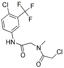 2-CHLORO-N-(2-[[4-CHLORO-3-(TRIFLUOROMETHYL)PHENYL]AMINO]-2-OXOETHYL)-N-METHYLACETAMIDE Struktur