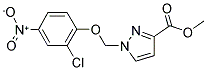 1-(2-CHLORO-4-NITRO-PHENOXYMETHYL)-1 H-PYRAZOLE-3-CARBOXYLIC ACID METHYL ESTER Struktur