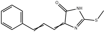 2-(METHYLSULFANYL)-4-[(Z,2E)-3-PHENYL-2-PROPENYLIDENE]-1H-IMIDAZOL-5-ONE Struktur