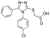 [[4-(4-CHLOROPHENYL)-5-PHENYL-4H-1,2,4-TRIAZOL-3-YL]THIO]ACETIC ACID Struktur