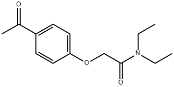 2-(4-ACETYLPHENOXY)-N,N-DIETHYLACETAMIDE Struktur