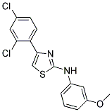 [4-(2,4-DICHLORO-PHENYL)-THIAZOL-2-YL]-(3-METHOXY-PHENYL)-AMINE Struktur