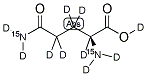 L-GLUTAMINE-15N2,D10 Struktur