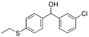 3-CHLORO-4'-(ETHYLTHIO)BENZHYDROL Struktur