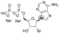 2'-BROMO-ADENOSINE-5'-DIPHOSPHATE, SODIUM SALT Struktur