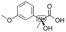 (S)-2-HYDROXY-2-METHYL(3-METHOXYBENZENE)ACETIC ACID Struktur