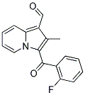 3-(2-FLUORO-BENZOYL)-2-METHYL-INDOLIZINE-1-CARBALDEHYDE Struktur