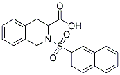 2-(NAPHTHALENE-2-SULFONYL)-1,2,3,4-TETRAHYDRO-ISOQUINOLINE-3-CARBOXYLIC ACID Struktur