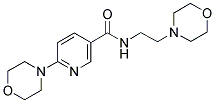 6-MORPHOLIN-4-YL-N-(2-MORPHOLIN-4-YL-ETHYL)-NICOTINAMIDE Struktur