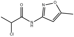 2-CHLORO-N-(5-METHYLISOXAZOL-3-YL)PROPANAMIDE Struktur