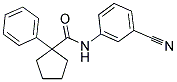 N-(3-CYANOPHENYL)(PHENYLCYCLOPENTYL)FORMAMIDE Struktur