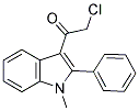 2-CHLORO-1-(1-METHYL-2-PHENYL-1H-INDOL-3-YL)-ETHANONE Struktur