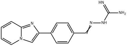 2-(4-IMIDAZO[1,2-A]PYRIDIN-2-YLBENZYLIDENE)HYDRAZINECARBOXIMIDAMIDE Struktur